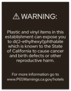 Warning Sign: Plastic and Vinyl - CELTEC Material