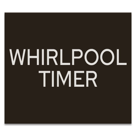 Whirlpool Timer Sign
