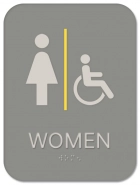 Women Sign w/Female & ISA Symbols