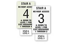 Stairway ID Signs