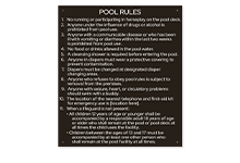 Pool/Spa Signs