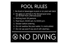 Pool Signs