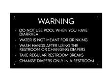 Pool Signs