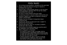 Pool Signs