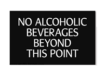 No Alcohol Signs