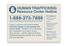 Human Trafficking Signs