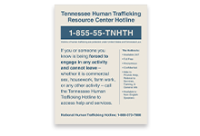 Human Trafficking Signs