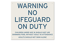 Pool/Spa Signs