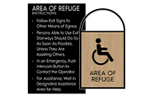 Area of Refuge/Rescue Signs