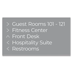 5-Line Directional Sign