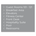 8-Line Directional Sign