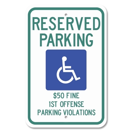 Alabama - Reserved Parking w/ISA Symbol