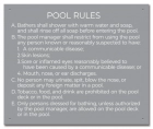 Alaska Pool Hygiene Rules Sign