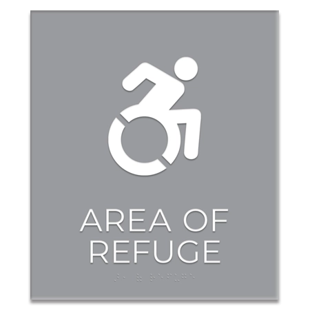 Area of Refuge Sign - Dynamic ISA Symbol