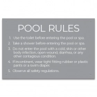 Arizona Pool and Spa Rules Sign