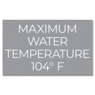 Arkansas Spa Water Temperature Sign