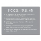 Connecticut Pool Rules Sign