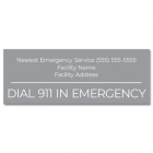 Delaware Pool Emergency Phone Sign