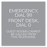 Emergency Phone Sign