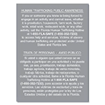 Florida Bilingual Human Trafficking Sign