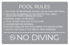 Florida Pool Rules Sign