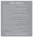 Georgia Spa Risks Sign