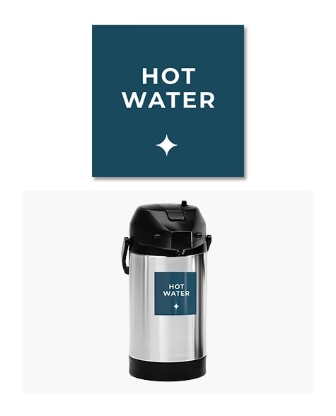 Hot Water Label