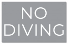 Idaho No Diving Sign