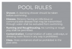 Idaho Pool Rules Sign