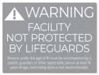 Illinois No Lifeguard Sign