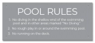 Iowa Pool Rules Sign