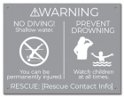 ISPSC No Diving Sign for Pools