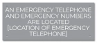 Kentucky Emergency Phone Location Sign