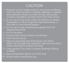 Kentucky Spa Rules Caution Sign