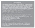 Maine Spa Rules Sign
