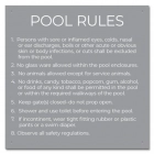 Maricopa County, Arizona Pool Rules Sign