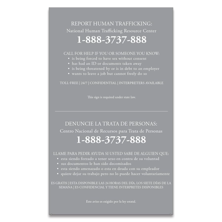 Maryland Large Human Trafficking Notice - Celtec