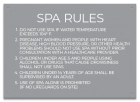 Montgomery County, Alabama Spa Rules Sign