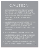 Nevada Spa Rules Sign