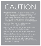 New Jersey Hot Tub Spa Caution Sign