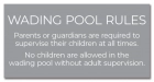 New Jersey Wading Pool Rules Sign