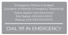 Ohio Emergency Phone Sign