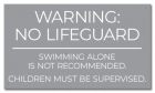 Ohio No Lifeguard Sign