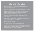 Ohio Slide Rules Sign