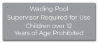 Oklahoma Wading Pool Rules Sign