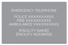 Ontario Canada Emergency Phone Sign