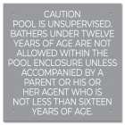 Ontario Canada Unsupervised Pool 2 Sign