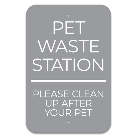 Pet Waste Station Sign