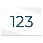 Room Number Sign - Exterior