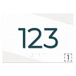 Room Number Sign - No Smoking Symbol - Exterior